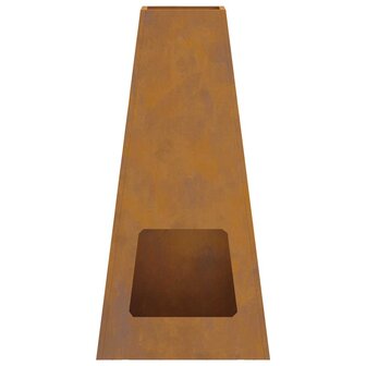 Vuurkorf Bruin 50 x 35 x 100 cm Cortenstaal 6