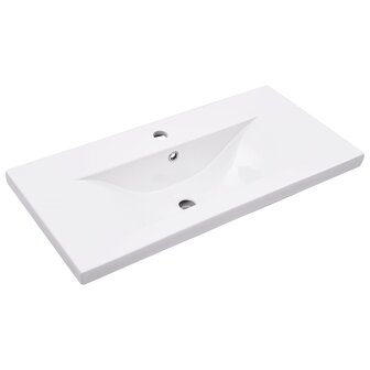 Wastafelframe met inbouwwastafel ijzer zwart 5