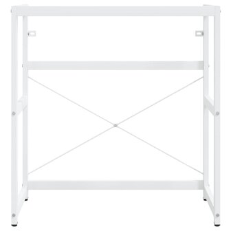 Wastafelframe met inbouwwastafel ijzer wit 4