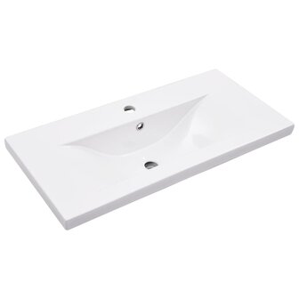 Wastafelframe met inbouwwastafel ijzer zwart 5