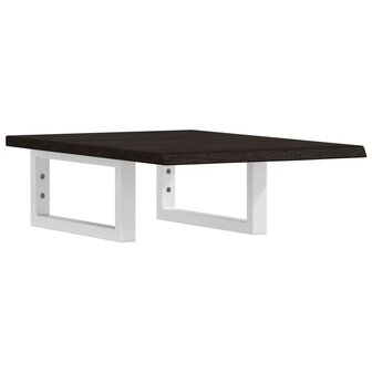 Badkamer wandschap staal en massief eikenhout 2