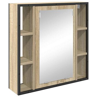Badkamermeubelset 2 pcs Bruin 60 x 30 x 60 cm Bewerkt hout 5