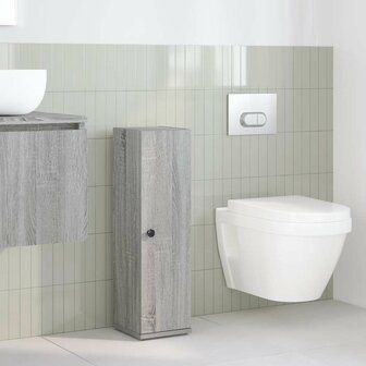 Badkamerkast met rolhouder 20,5x22x72 cm grijs sonoma eiken 3