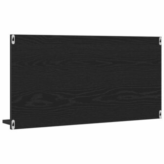 Badkamerspiegelkast 90x11x45 cm bewerkt hout zwart eikenkleurig 7