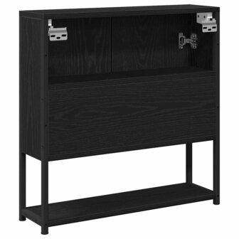 Badkamerspiegelkast Zwart eiken 60 x 16 x 60 cm Bewerkt hout 8