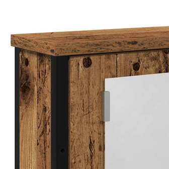 Badkamerspiegelkast 42x12x60 cm bewerkt hout oud hout 8