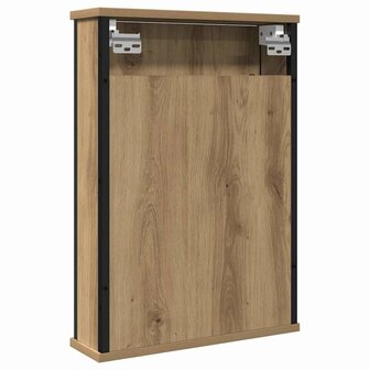 Badkamerspiegelkast 42x12x60 cm bewerkt hout artisanaal 6
