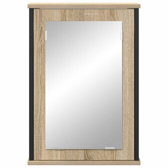 Badkamer spiegelkast Bruin 42 x 12 x 60 cm Bewerkt hout 5