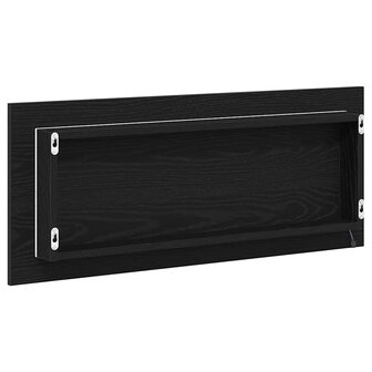 Spiegel met spiegel Zwart eiken 90 x 8.5 x 37 cm Bewerkt hout 7