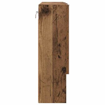 Spiegelkast met plank Oud hout 59 x 17 x 55 cm Bewerkt hout 7