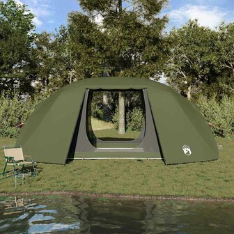 Vistent met dak Olijfgroen 514 x 465 x 187 cm Polyester 4