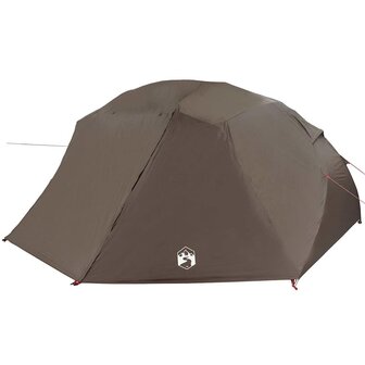 Vistent met dak Bruin 514 x 465 x 187 cm Polyester 2