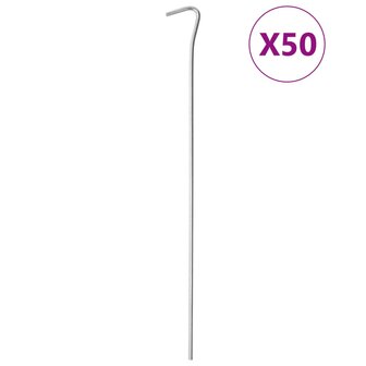 Tentharingen 50 st &Oslash;4 mm 30 cm gegalvaniseerd staal 1