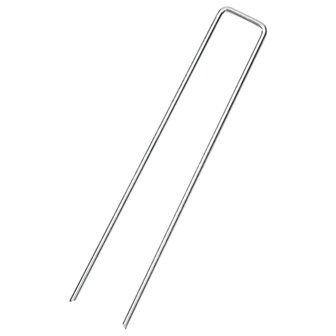 Grondharingen 25 st U-vormig 20x3,5 cm gegalvaniseerd staal 2