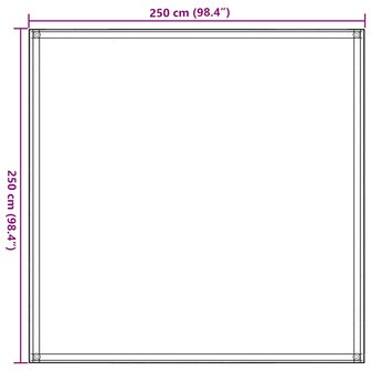 Tenttapijt 250x250 cm HDPE antracietkleurig 7