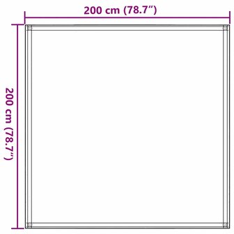 Tenttapijt 200x200 cm beige 7