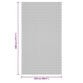 Tenttapijt 4,5x2,5 m groen 7