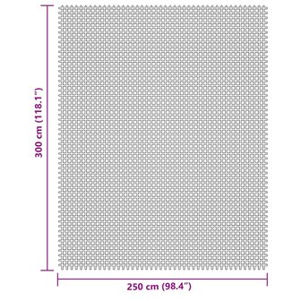Tenttapijt 3x2,5 m cr&egrave;mekleurig 7