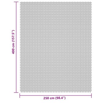 Tenttapijt 4x2,5 m cr&egrave;mekleurig 7