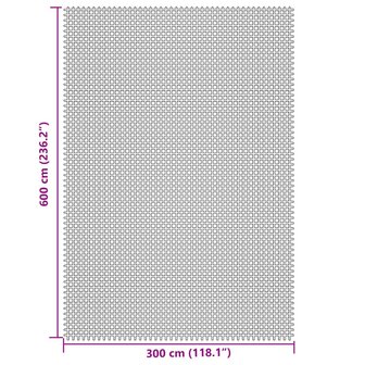 Tenttapijt 6x3 m cr&egrave;mekleurig 7