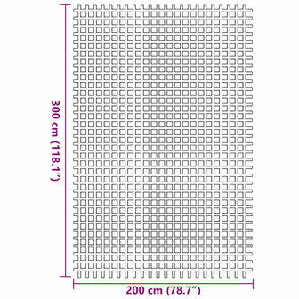 Tenttapijt Blauw 300 x 200 cm Polyester 7