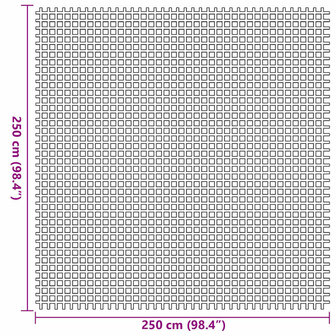 Tenttapijt Groen 250 x 250 cm Polyester 7