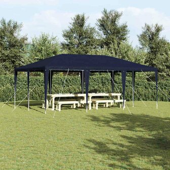 Partytent Blauw en Wit 600 x 400 x 266 cm Polyester en staal 1