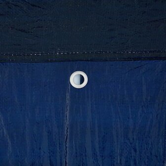 Partytent Blauw en Wit 600 x 400 x 266 cm Polyester en staal 8