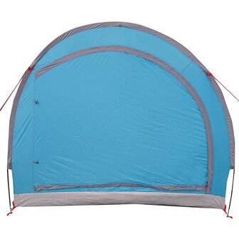 Fietstent met dak met opslag Blauw 256 x 222 x 182 cm 5