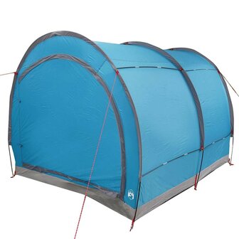 Fietstent met dak met opslag Blauw 256 x 222 x 182 cm 7