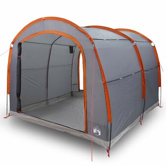 Tent met dak Grijs en oranje 268 x 240 x 191 cm Polyester 3