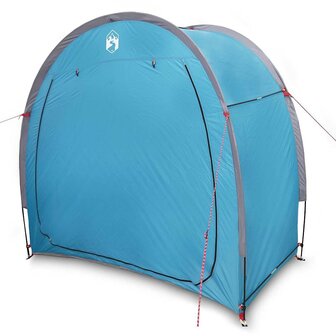 Fietstent met dak met opslag Blauw 210 x 90 x 174 cm 3