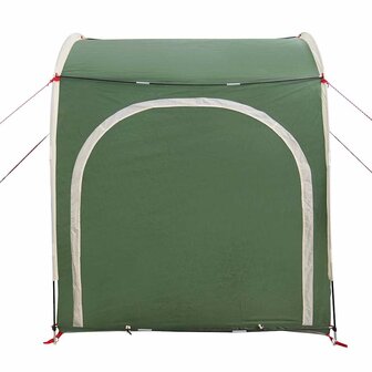 Fietstent met dak met opslag Groen 218 x 156 x 180 cm 6