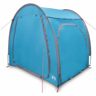 Fietstent met dak met opslag Blauw 218 x 156 x 180 cm 3