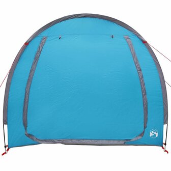 Fietstent met dak met opslag Blauw 218 x 156 x 180 cm 5