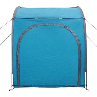 Fietstent met dak met opslag Blauw 218 x 156 x 180 cm 6