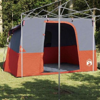 Tent met dak Anders Grijs en Oranje en Zwart 1