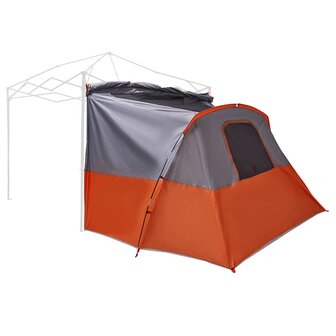 Tent met dak Anders Grijs en Oranje en Zwart 6