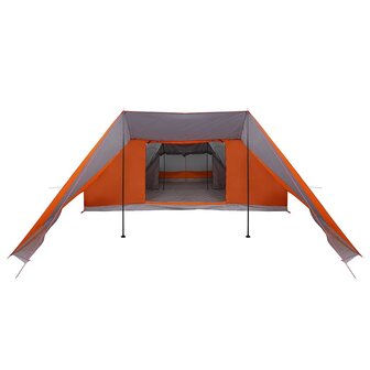 Gezinstent met dak Grijs en Oranje 660 x 456 x 200 cm 5