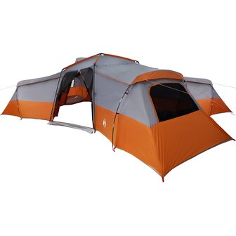 Gezinstent Grijs en oranje 833 x 585 x 216 cm Polyester 2