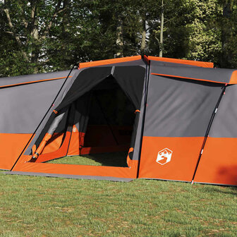 Gezinstent Grijs en oranje 833 x 585 x 216 cm Polyester 4