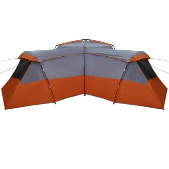 Gezinstent Grijs en oranje 833 x 585 x 216 cm Polyester 6