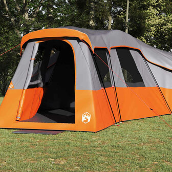 Gezinstent Grijs en oranje 762 x 655 x 218 cm Polyester 4