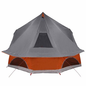 Familie Tipi Tent met dak Grijs en Oranje 680 x 430 x 270 cm 6