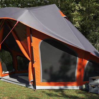 Familie Tipi Tent met dak Grijs en Oranje 508 x 470 x 300 cm 4