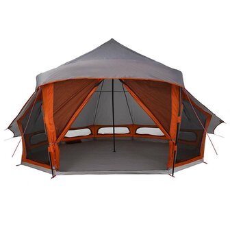 Familie Tipi Tent met dak Grijs en Oranje 508 x 470 x 300 cm 5