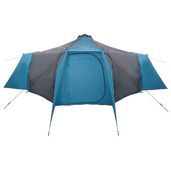 Tipi Tent met dak Blauw en Grijs 492 x 492 x 275 cm Stof 7