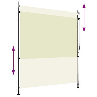 Rolgordijn voor buiten 200x270 cm cr&egrave;me 3