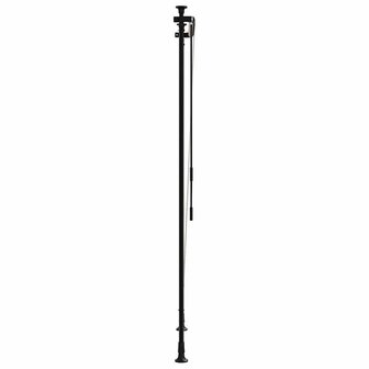 Rolgordijn voor buiten 120x270 cm stof en staal geel en wit 4