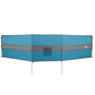 Windscherm camping waterdicht 490x123 cm blauw 4
